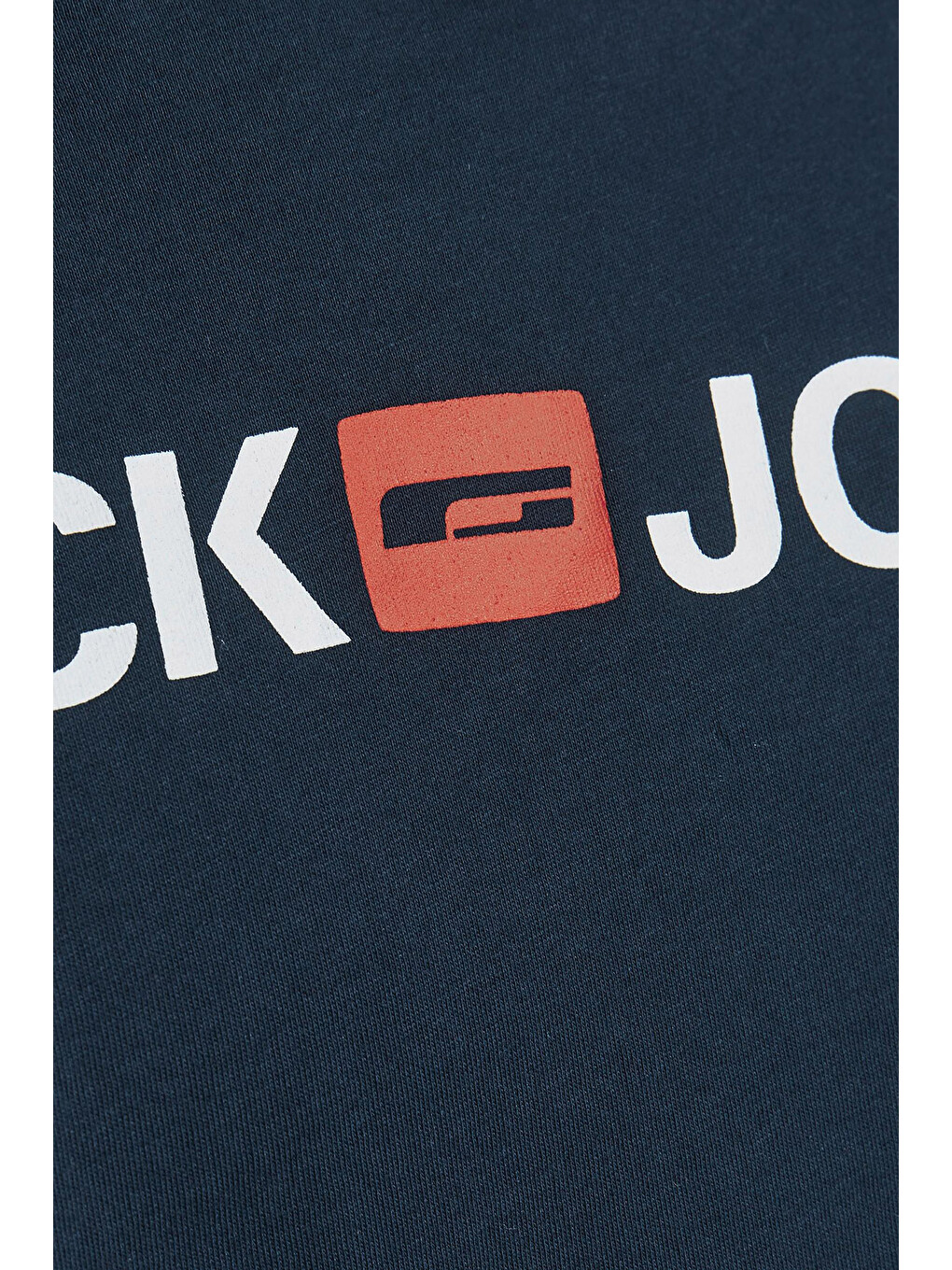 Lacivert Büyük Beden Bisiklet Yaka % 100 Pamuk Plus Jjecorp Erkek T Shirt 12184987-2