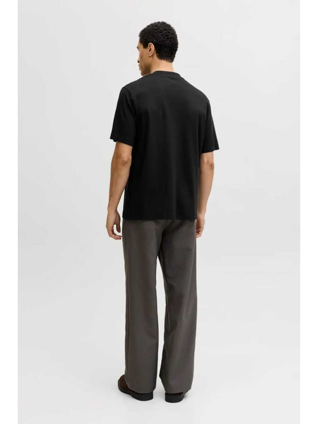 Siyah Premium Jprblaowen Pamuklu Regular Fit T Shirt 12292397-3