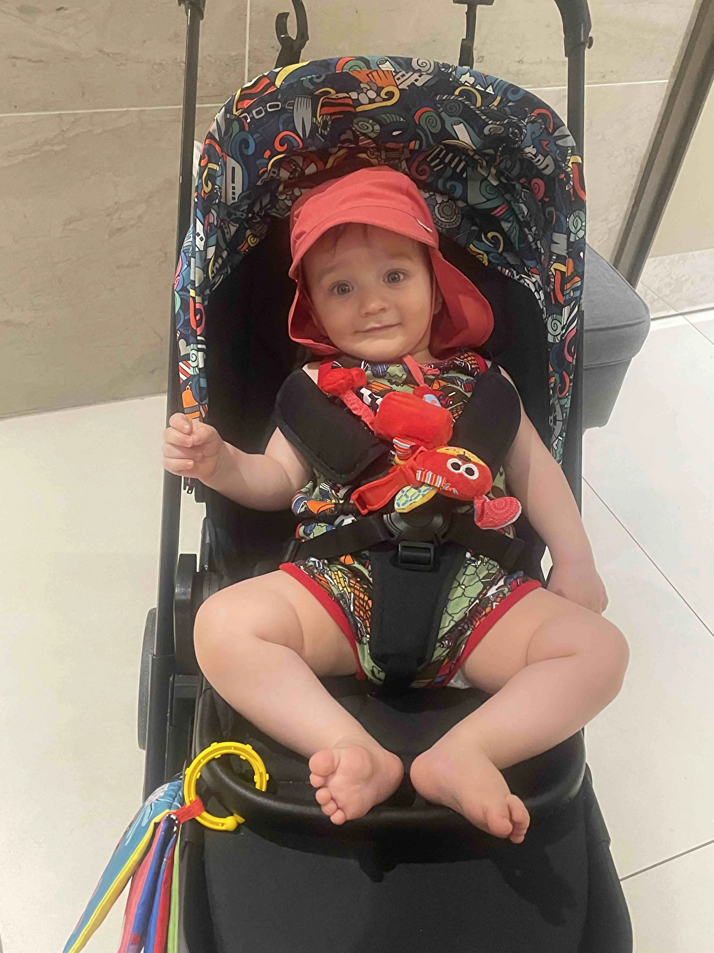 Pembe Flap, Ense Korumalı, Boyundan Bağlamalı, Arkadan Ayarlı, Ekoteks100 Çocuk Bebek Güneş Şapka-3