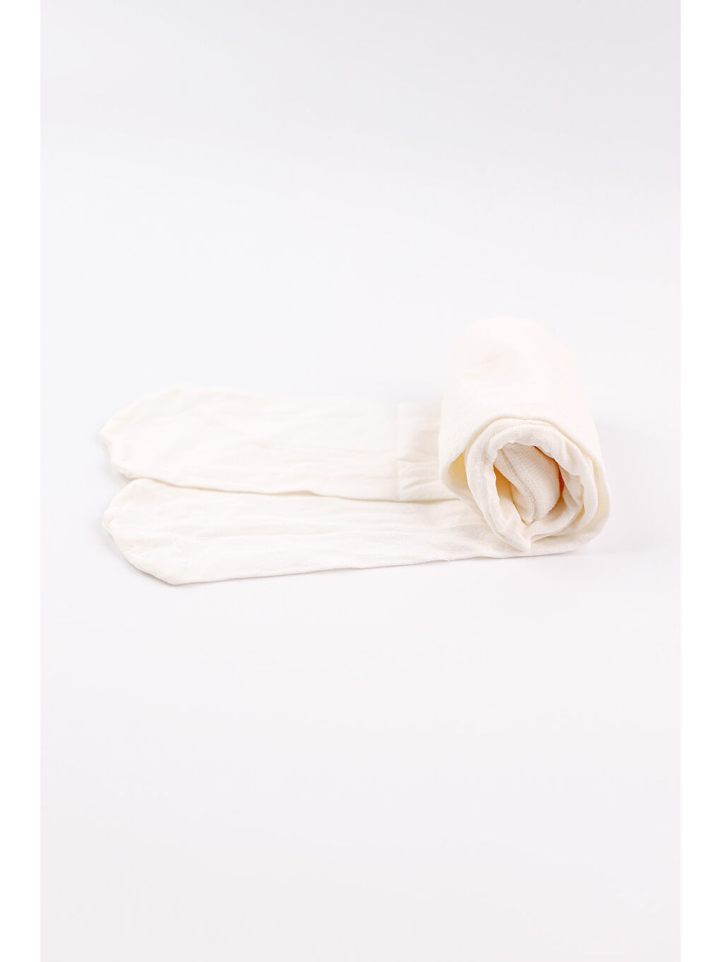 Ekru Kız Çocuk Muz Külotlu Çorap-1