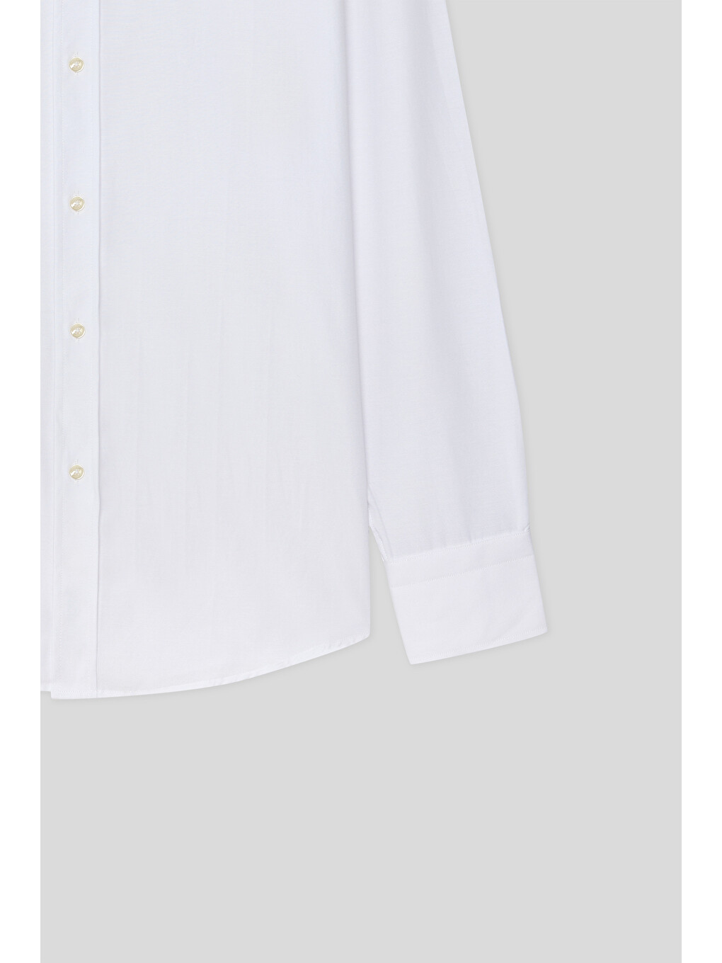Slim Fit Beyaz Nano Care Gömlek-5