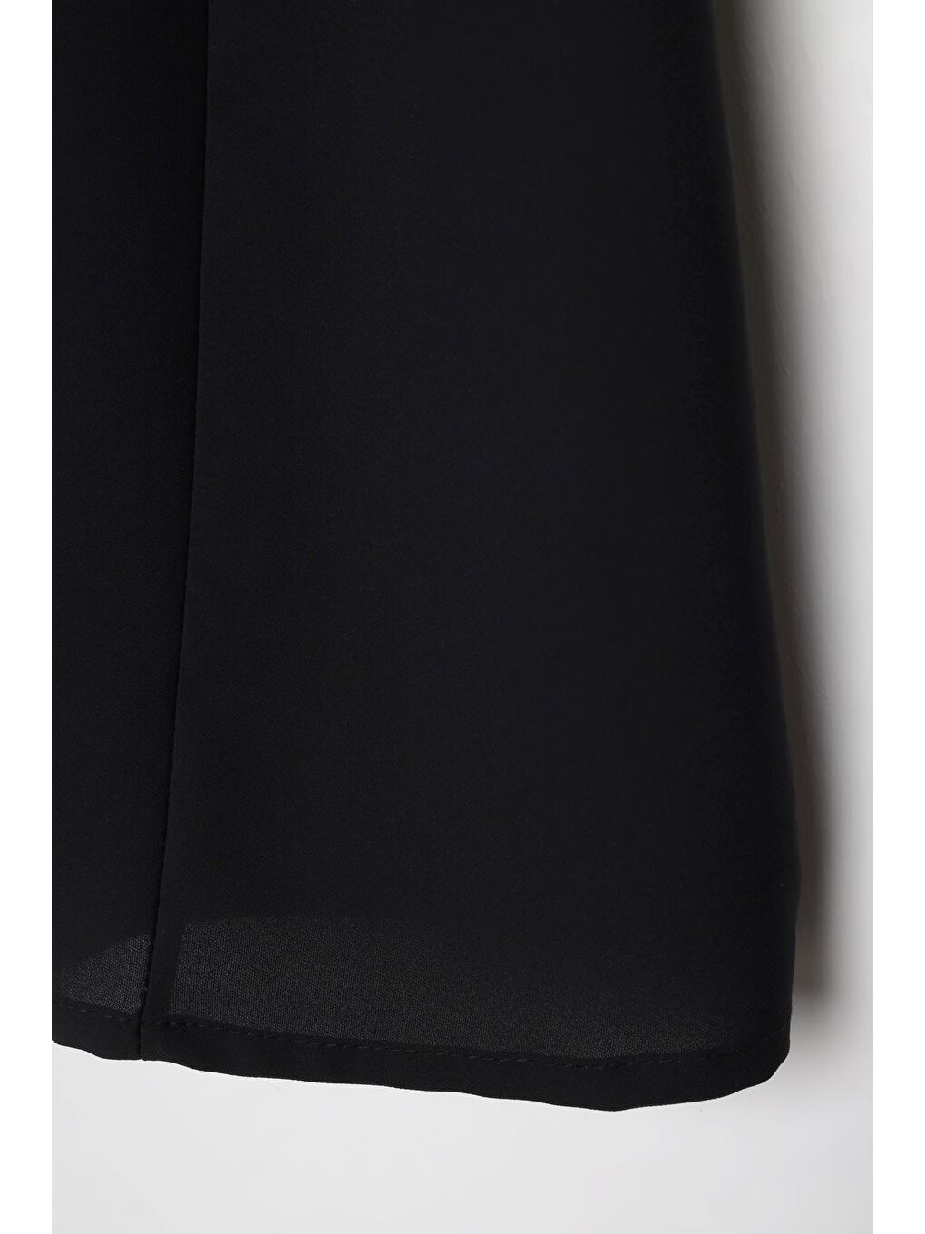 Siyah Çift Taraflı Sıfır Kol İçlik Tunik-4