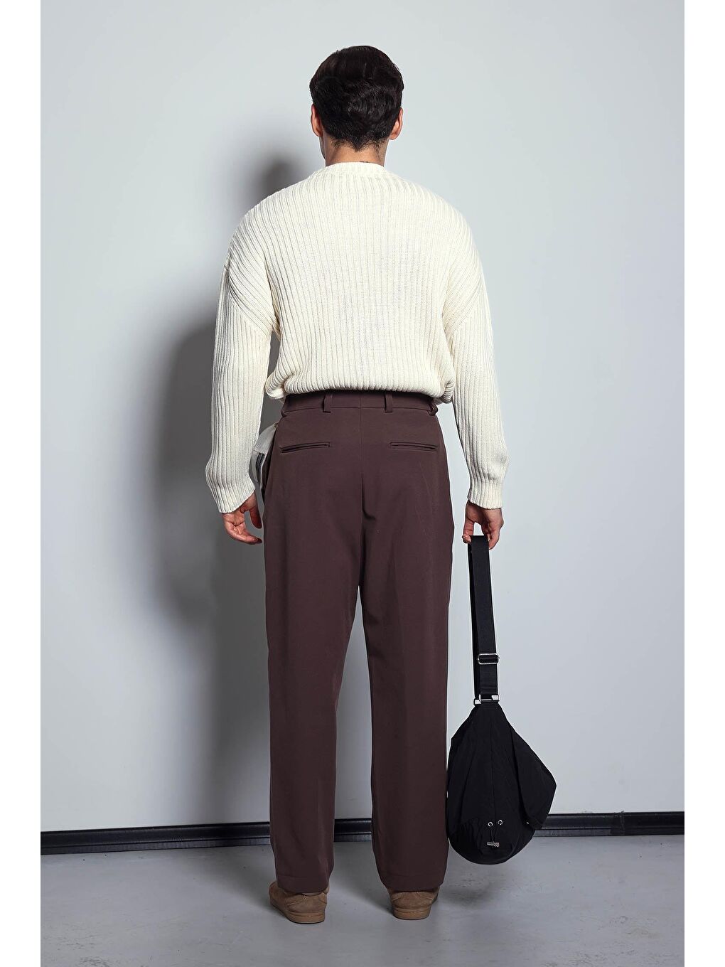 Erkek Regular Fit Kazak Bej-9