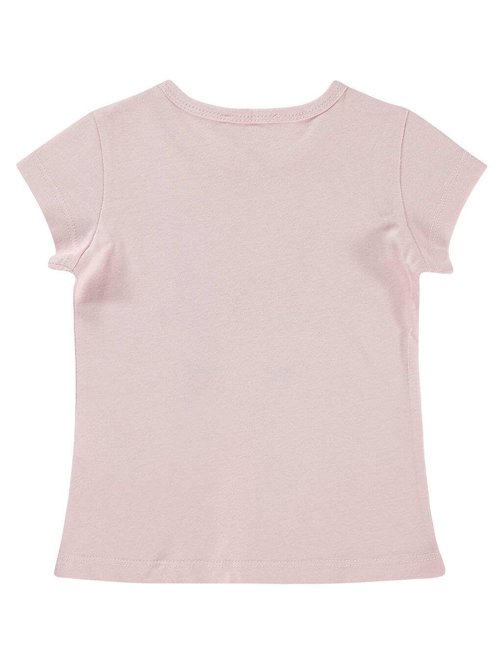 Pembe Kız Çocuk Tişört 2-5 Yaş Pudra-1