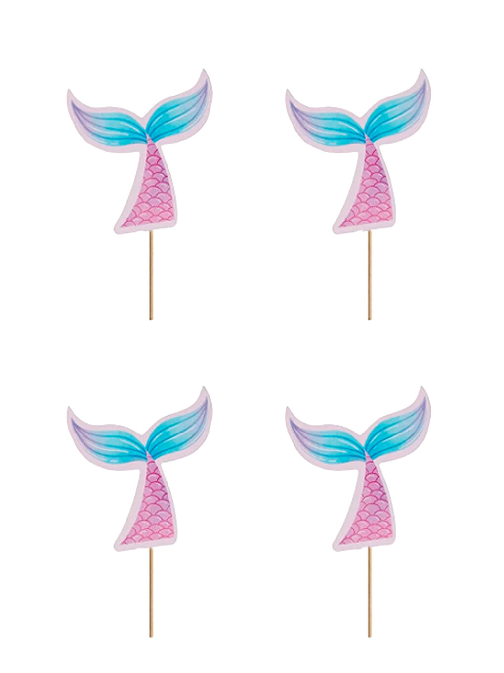 Pembe Deniz Kızı Kuyruğu 10'lu Kürdan Set-1