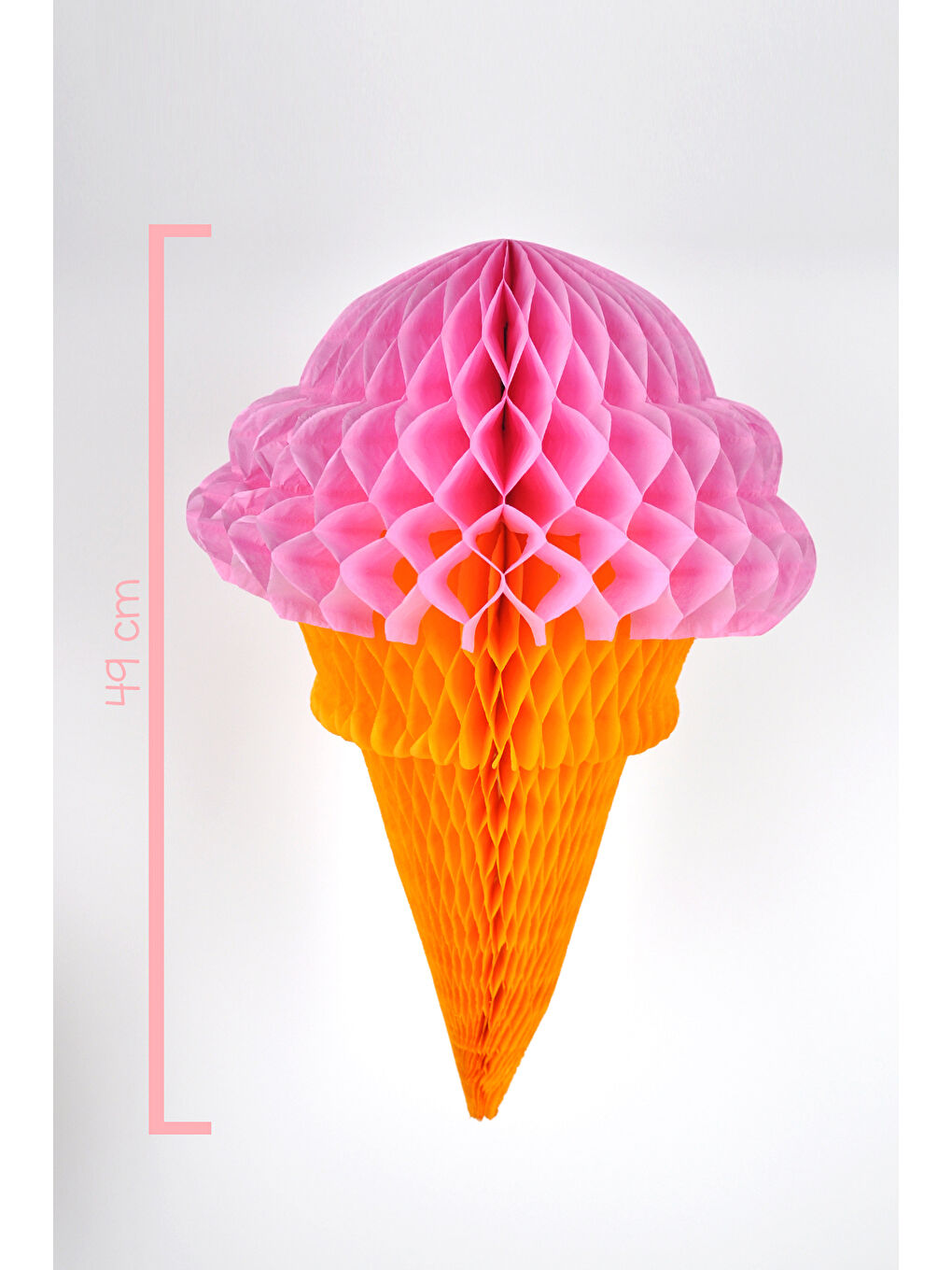 Karışık Çok Renkli 4'lü Dondurma Figür Petek Parti Süsü-1