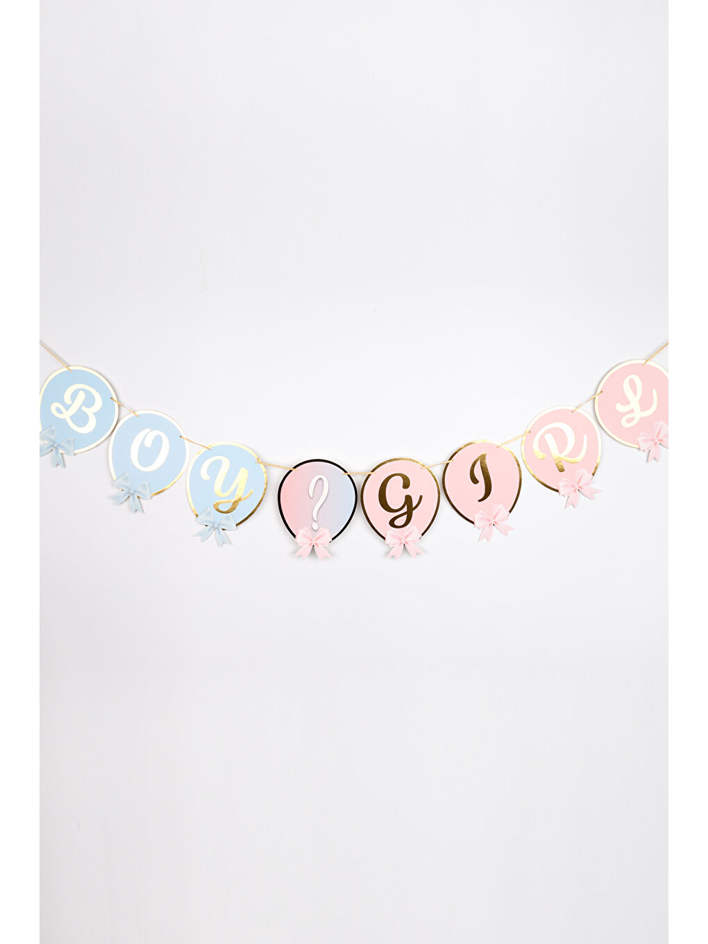 Karışık Çok Renkli Gold Varaklı Cinsiyet Belirleme Banner-1