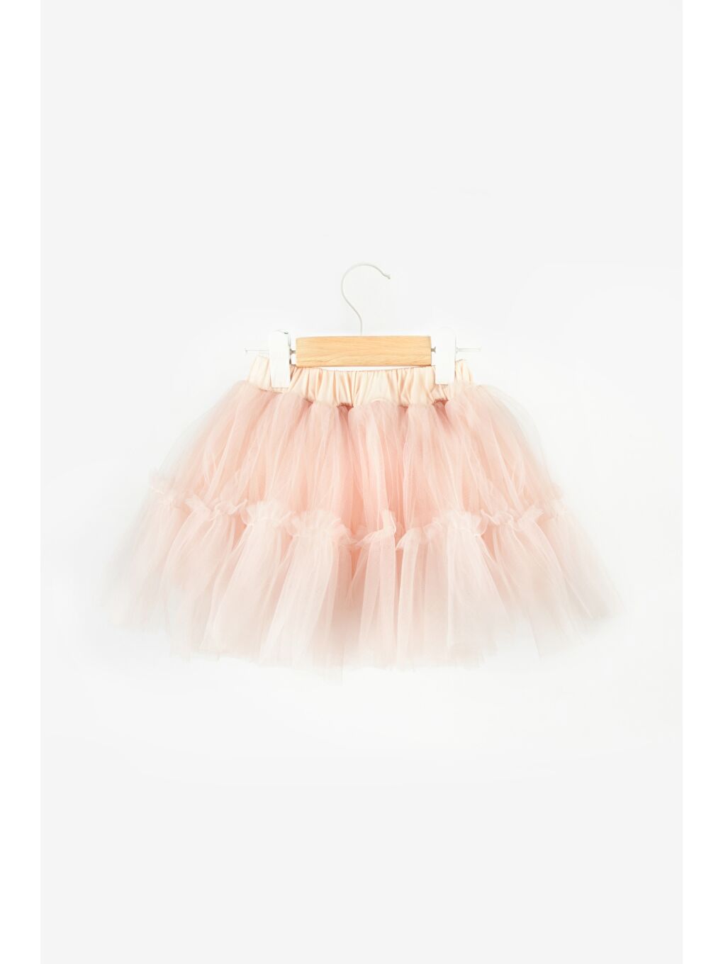 Pembe Somon Kız Çocuk Tül Etek - Miley-1