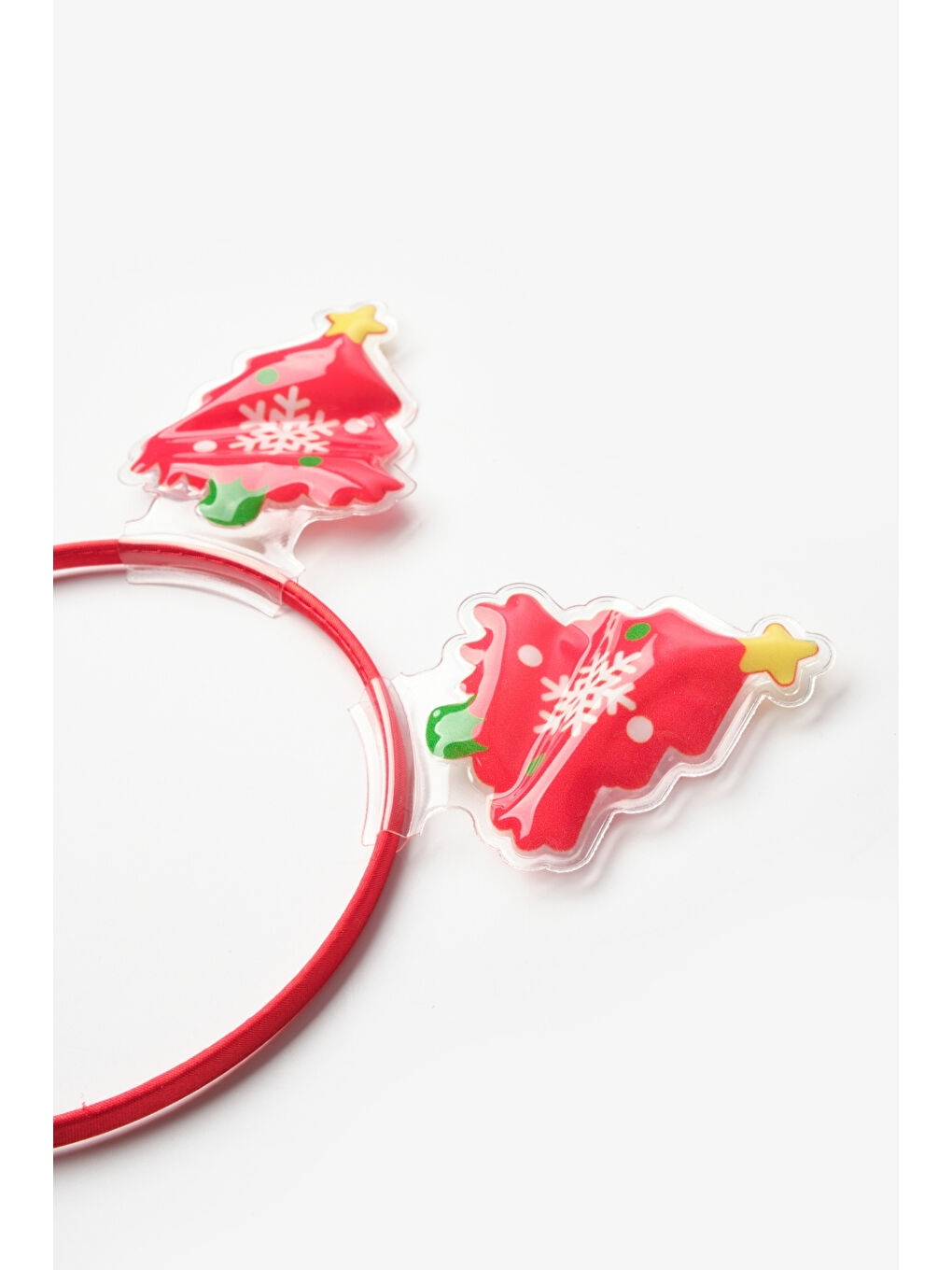 Kırmızı İkili Yılbaşı Ağacı Kız Çocuk Taç-1