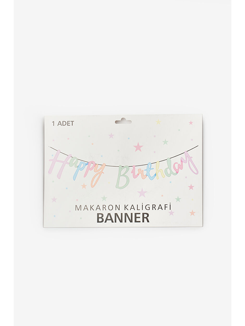 Karışık Çok Renkli Happy Birthday Banner-1