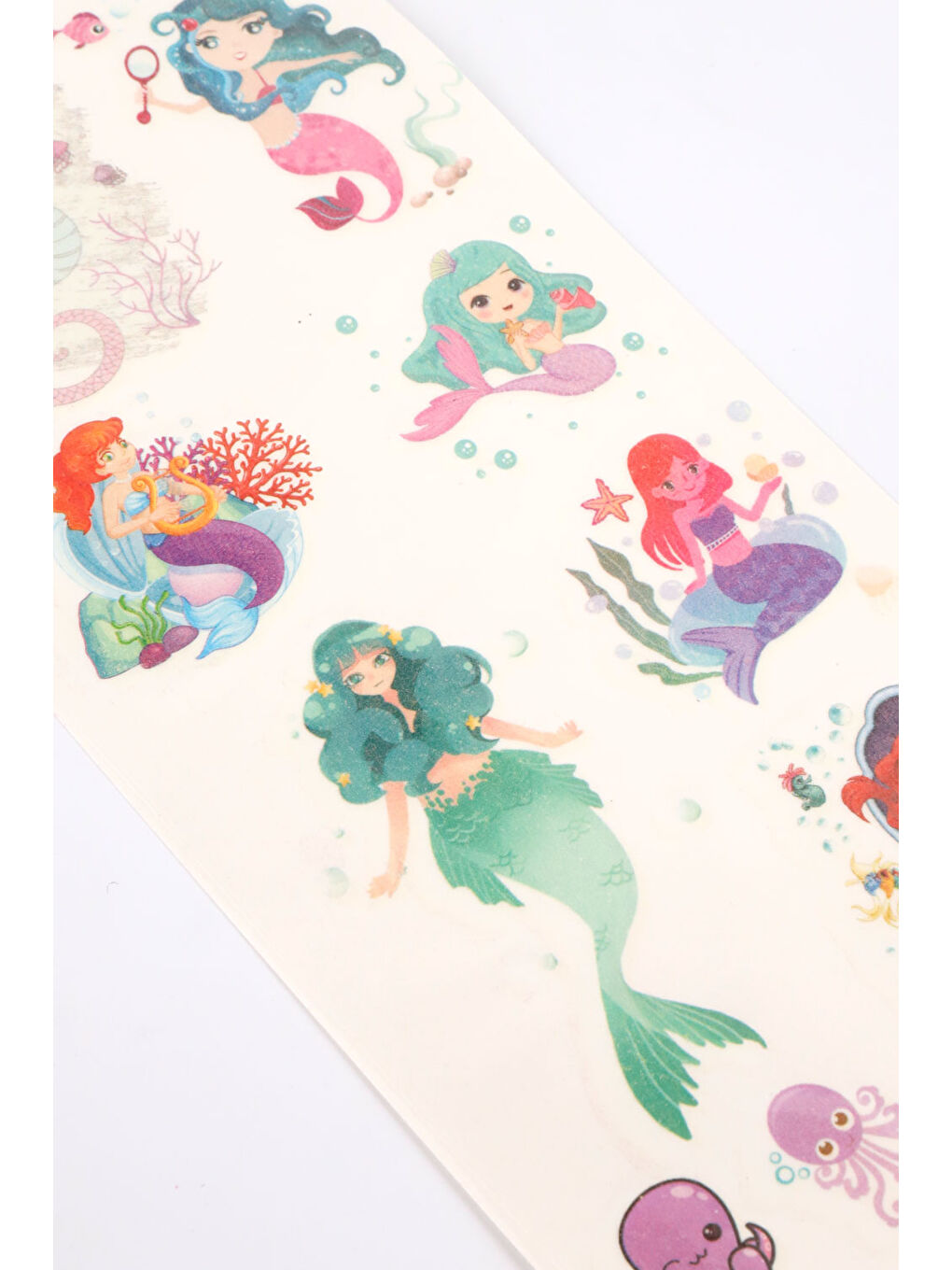 Karışık Çok Renkli Deniz Kızı Temalı Kız Çocuk Dövme-1