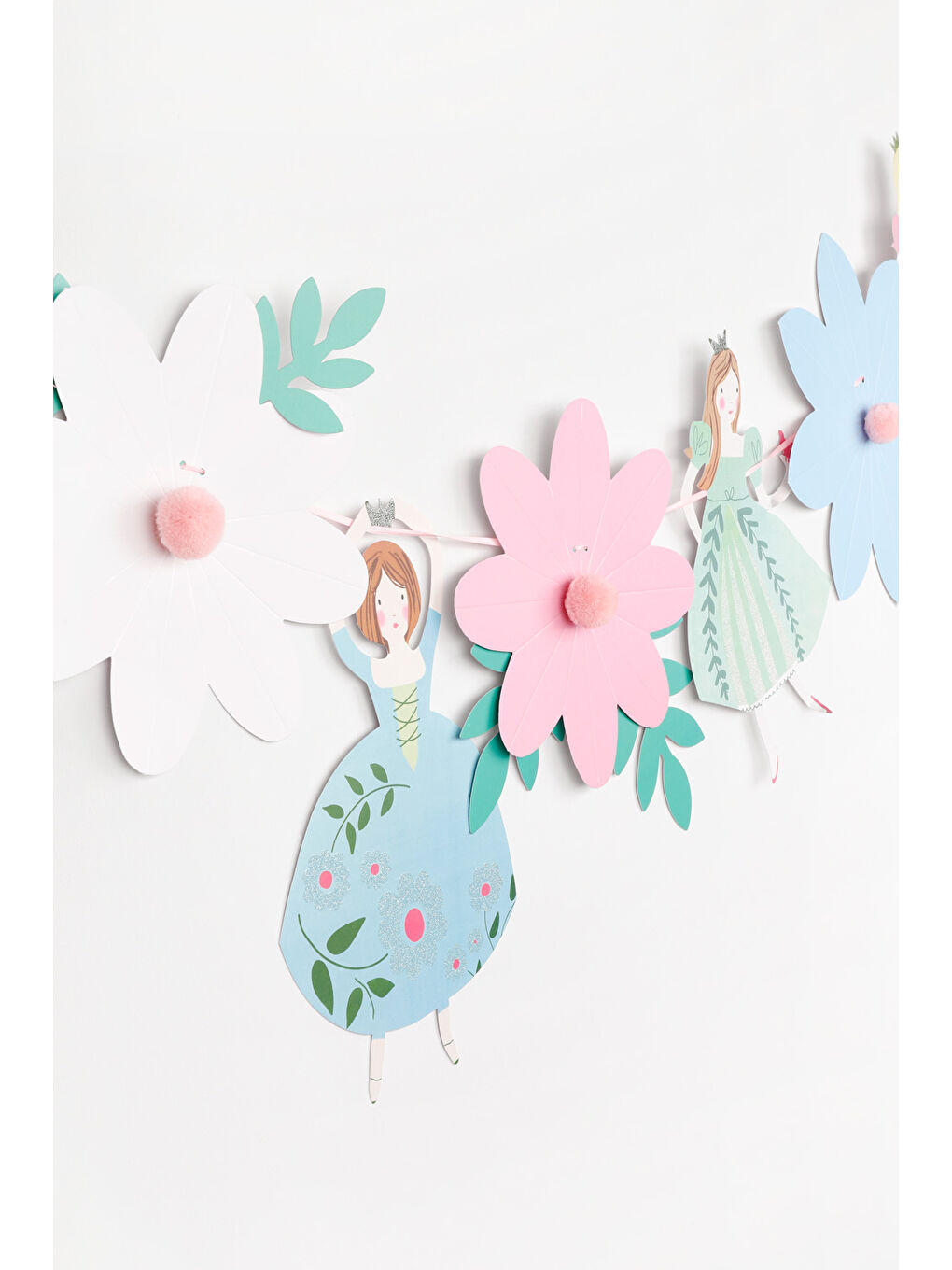 Karışık Çok Renkli Prenses ve Çiçek Banner-1