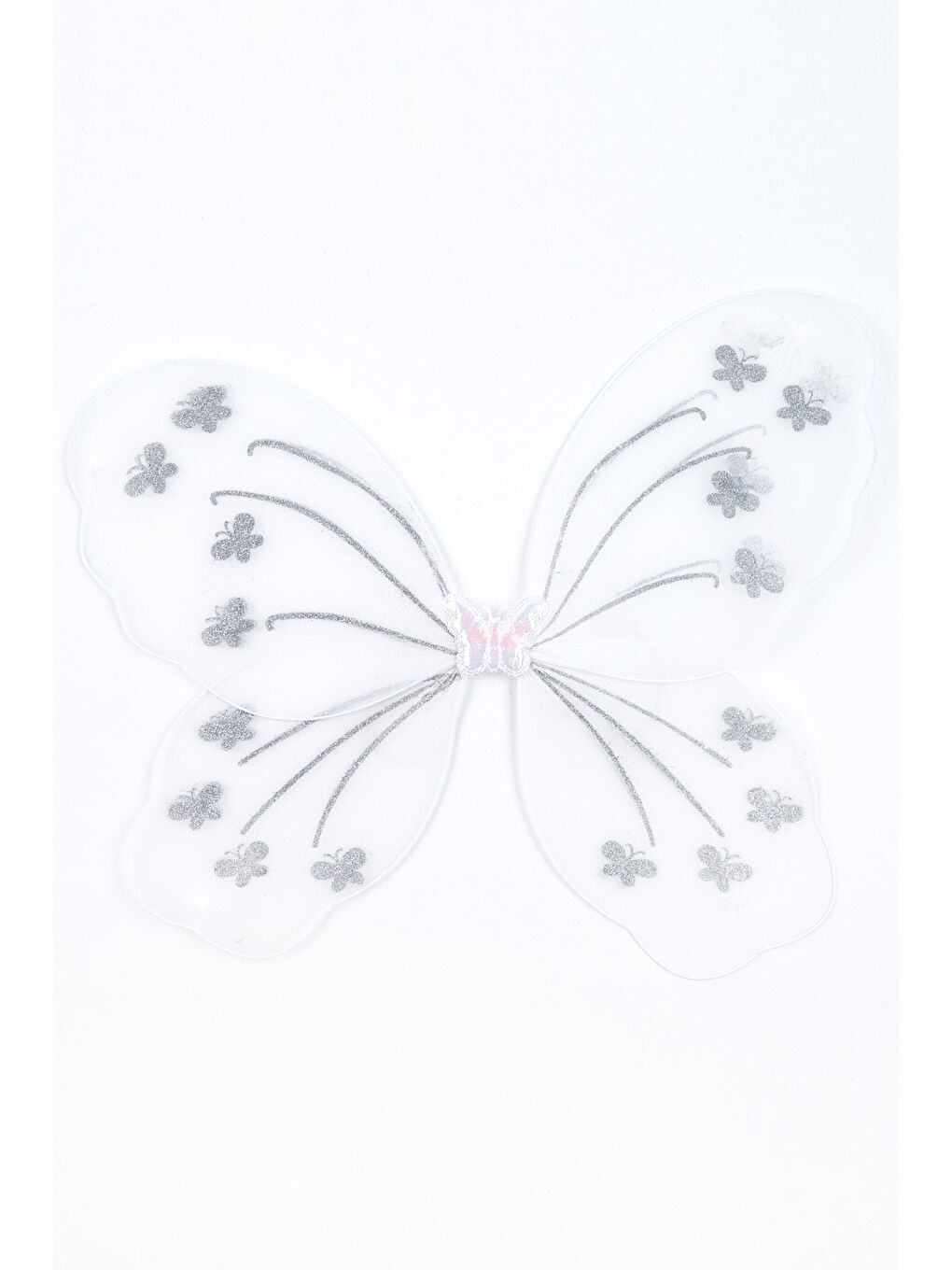 Beyaz Kelebek Kanat Asa Taç 3'lü Set-1
