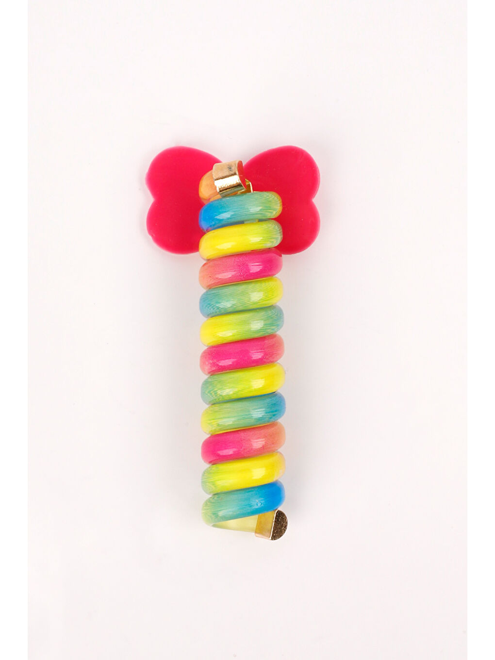 Karışık Çok Renkli Fiyonk Figürlü Kız Çocuk Makarna Toka-1