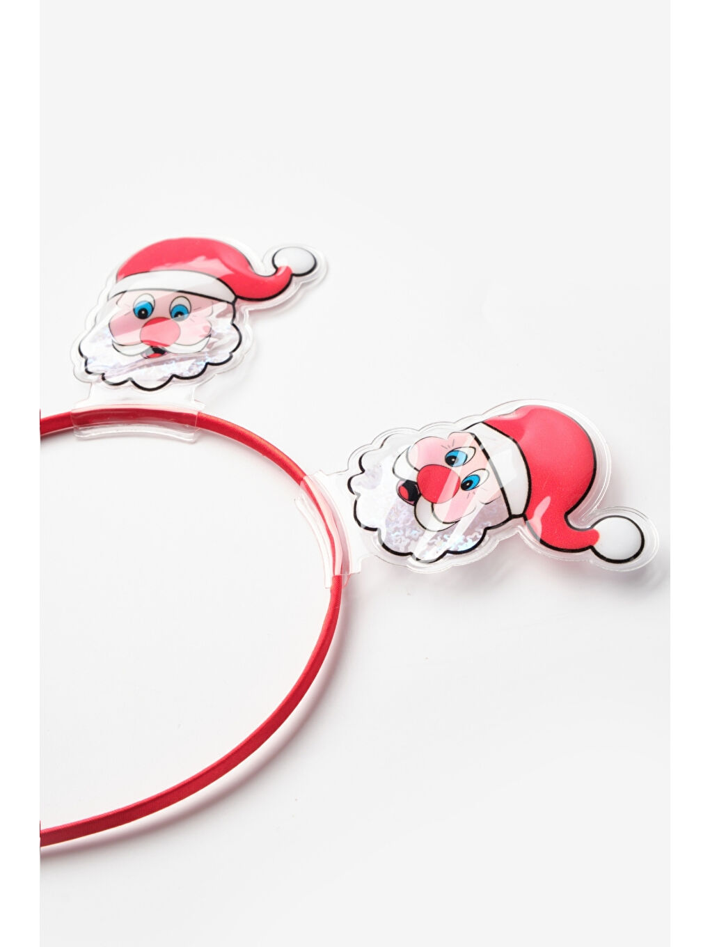 Kırmızı 2'li Yılbaşı Temalı Kız Çocuk Taç-1