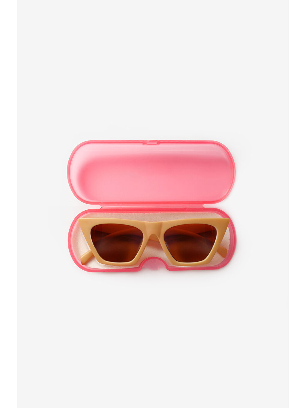 Kahverengi Kare Model Kız Çocuk Güneş Gözlüğü-1