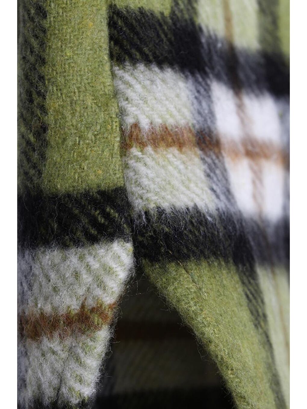 Yeşil-Siyah Oversize Oduncu Gömlek Tunik-4