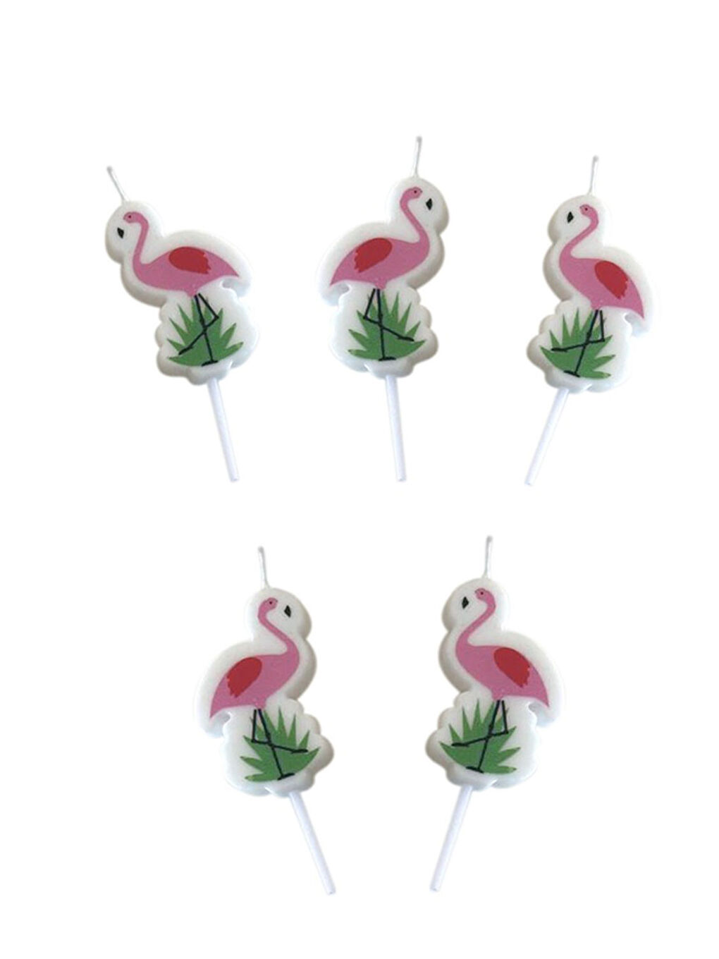 Pembe Flamingo 5'li Mum Set-1