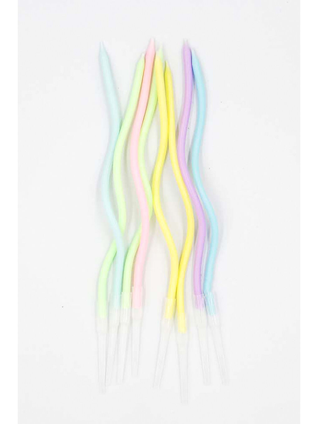 Karışık Çok Renkli Spiral Mum-1