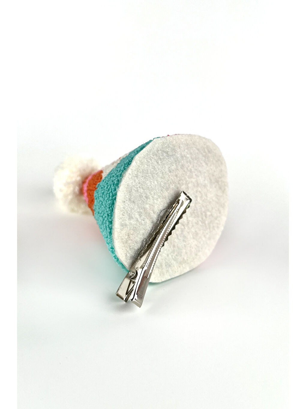 Karışık Çok Renkli Karnaval Punch Nakışlı 4 Rakamı Huni Doğum Günü Klips Toka-1