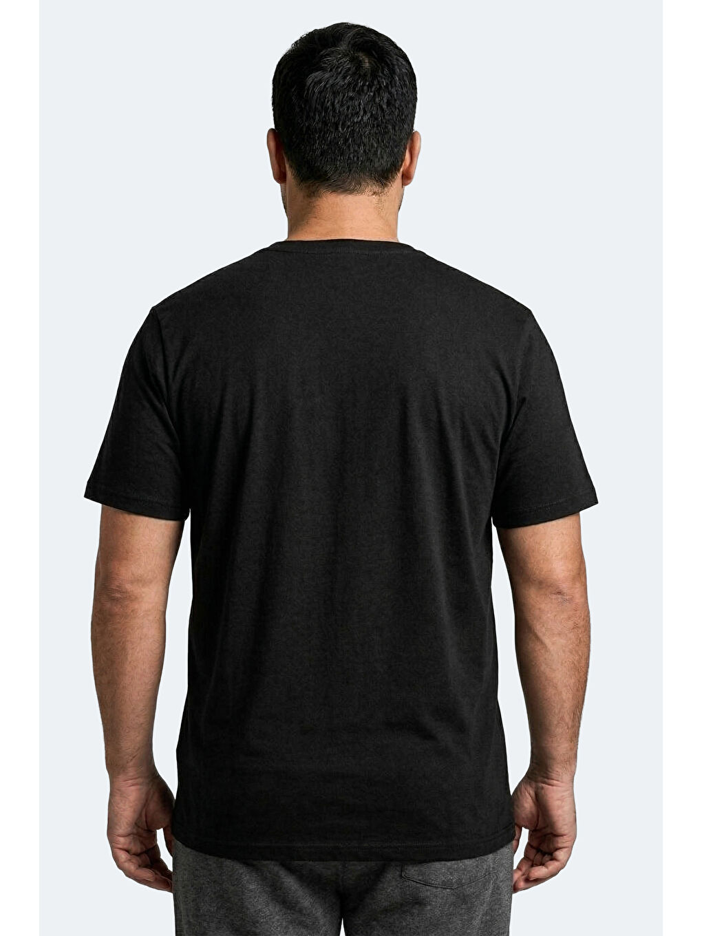 SARGON KTN  Erkek Büyük Beden Tişört Siyah-3