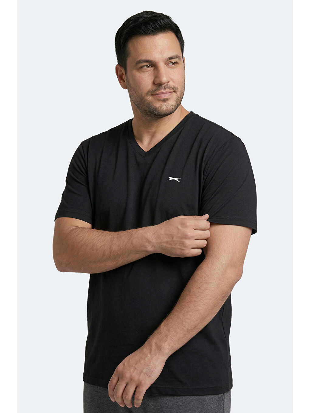 SARGON KTN  Erkek Büyük Beden Tişört Siyah-5