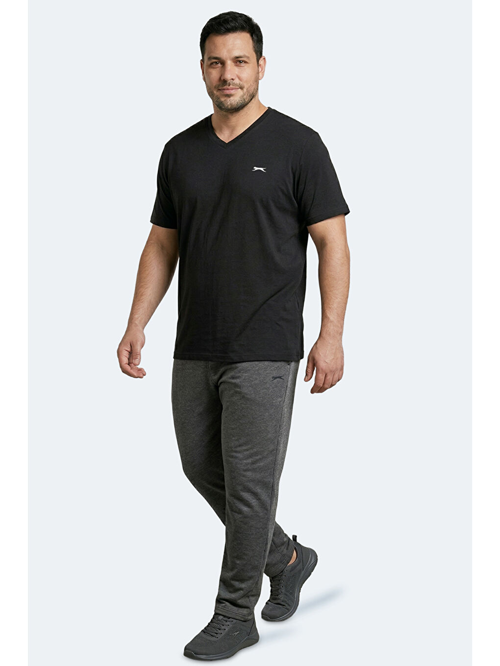 SARGON KTN  Erkek Büyük Beden Tişört Siyah-7