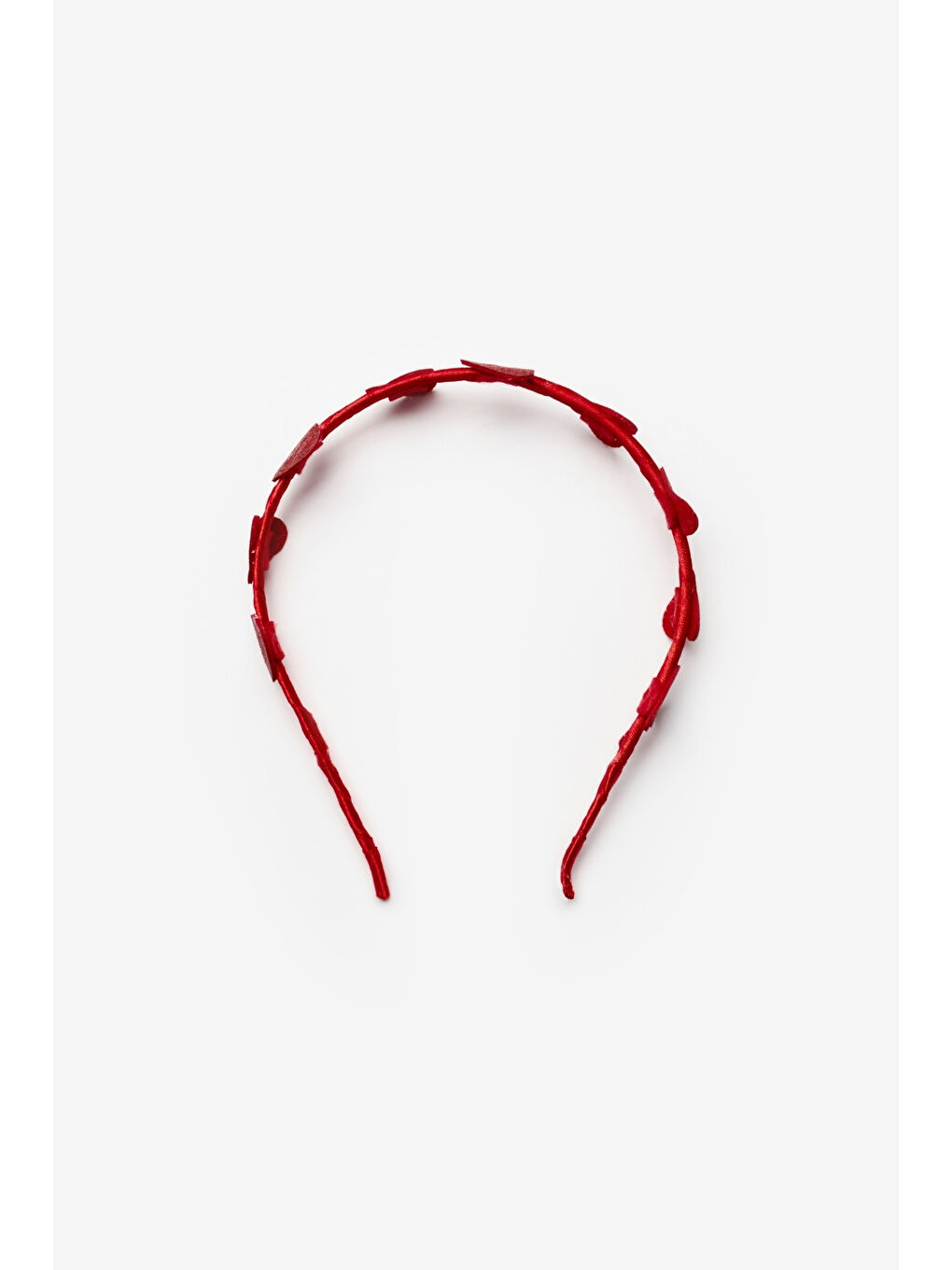 Kırmızı Minik Kalpli Kız Çocuk Taç-1