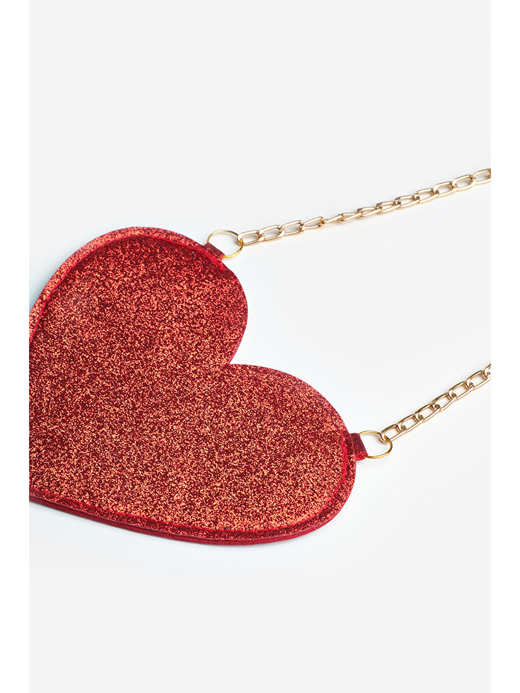 Kırmızı Kalp Şekilli Kız Çocuk Çanta-1