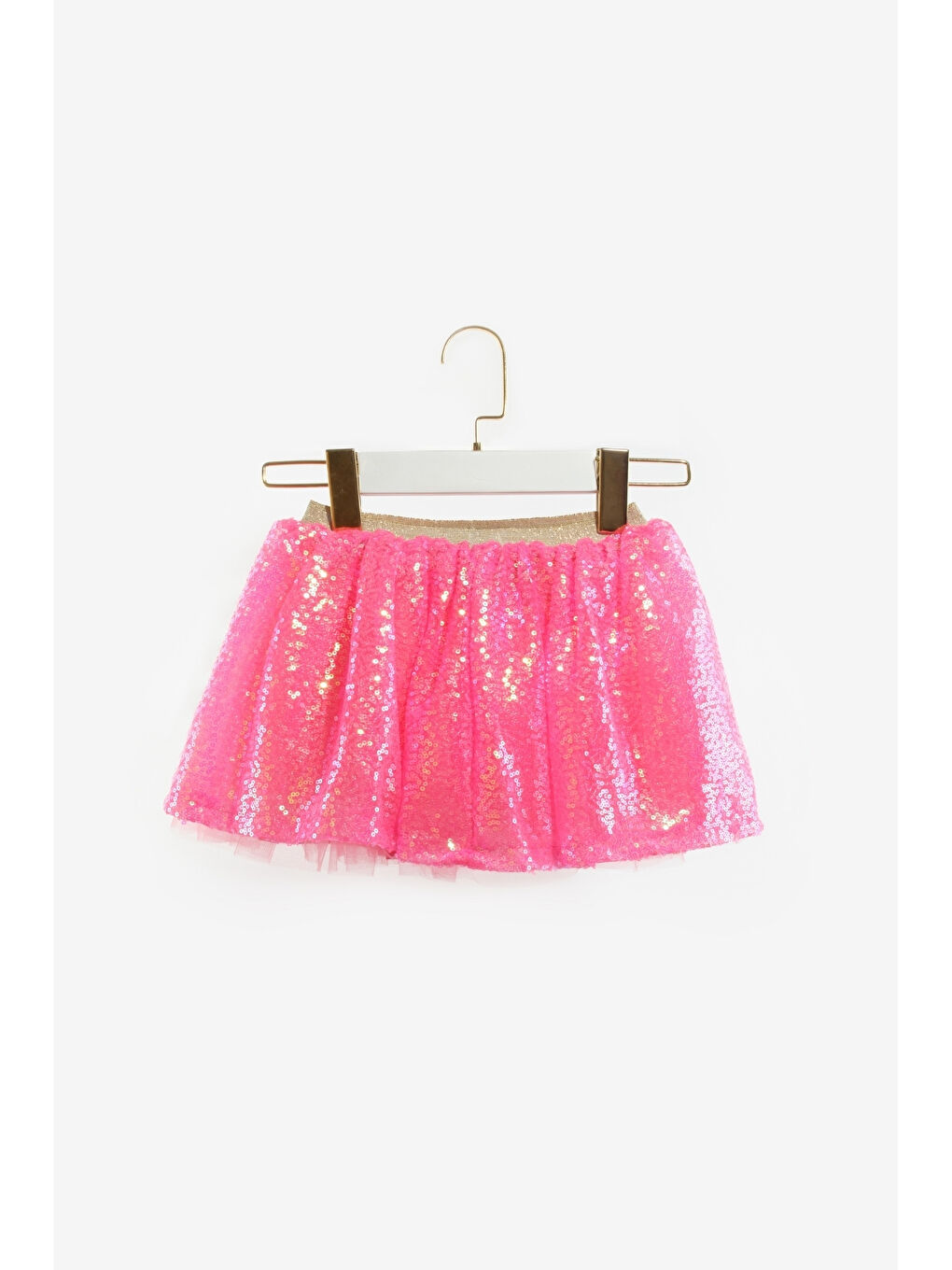 Fuşya Üzeri Pullu Kız Çocuk Etek - Gracie-2