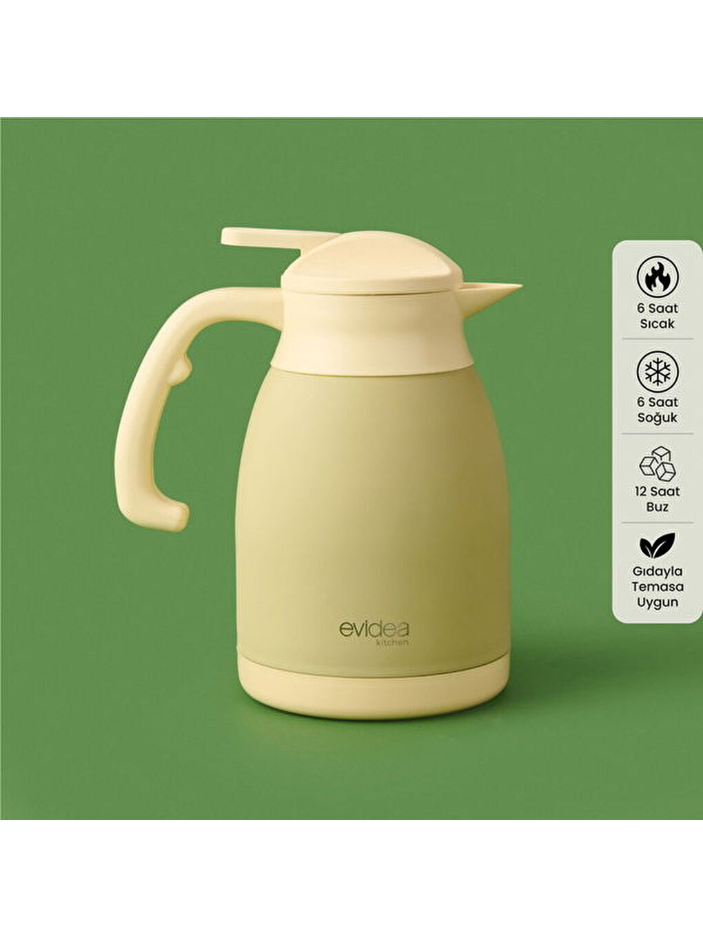 Kitchen Çay Termosu - Bej - 1,5 lt-5