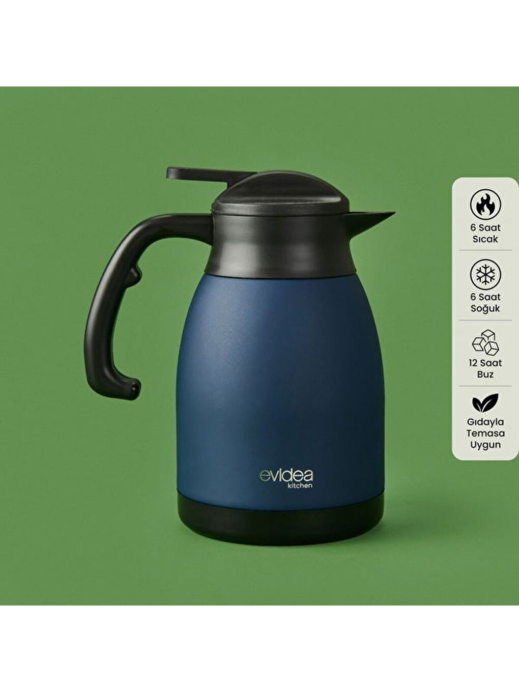 Kitchen Çay Termosu - Lacivert - 1,5 lt-5