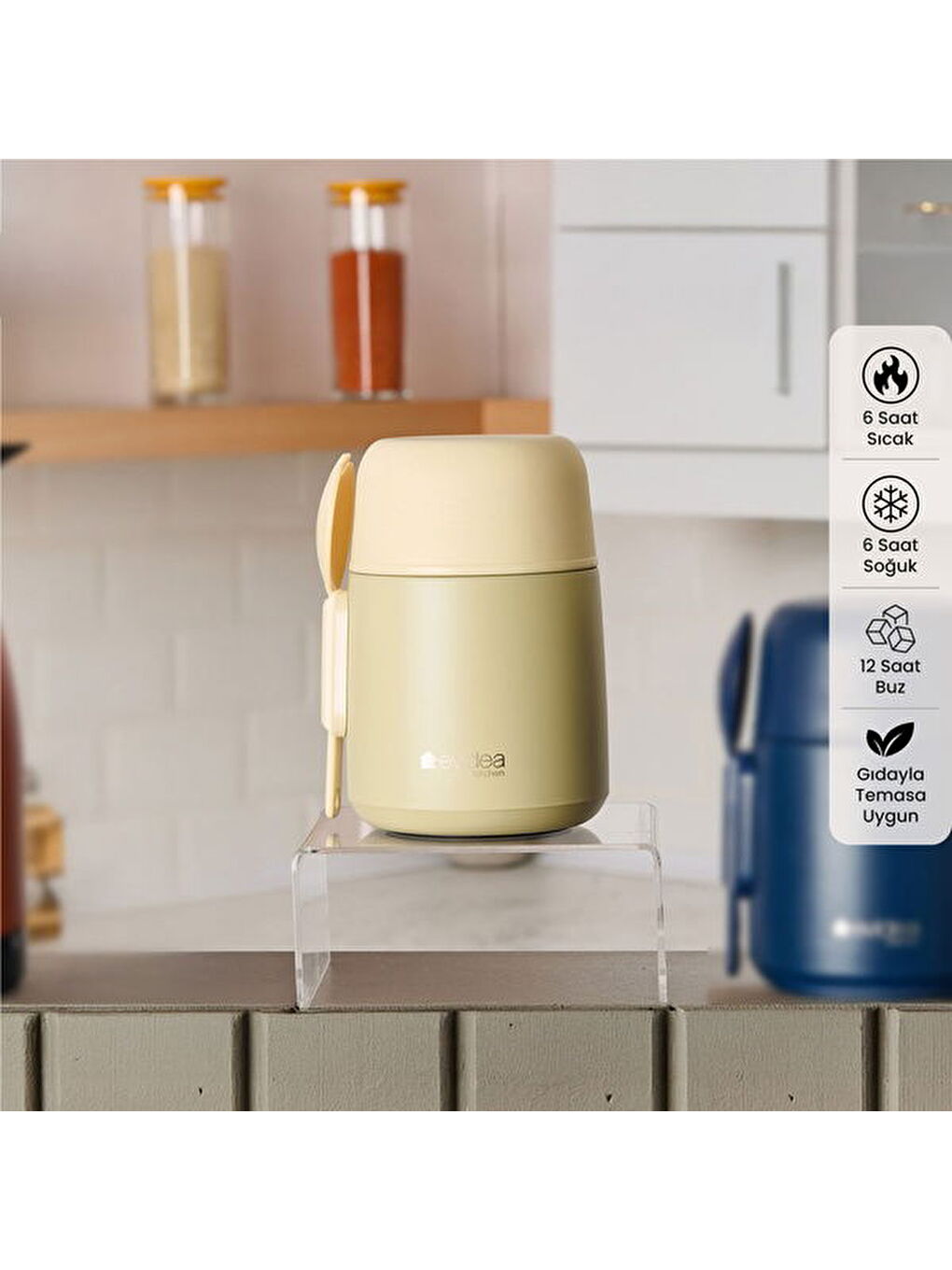 Kitchen Yemek Termosu - Bej - 500 ml