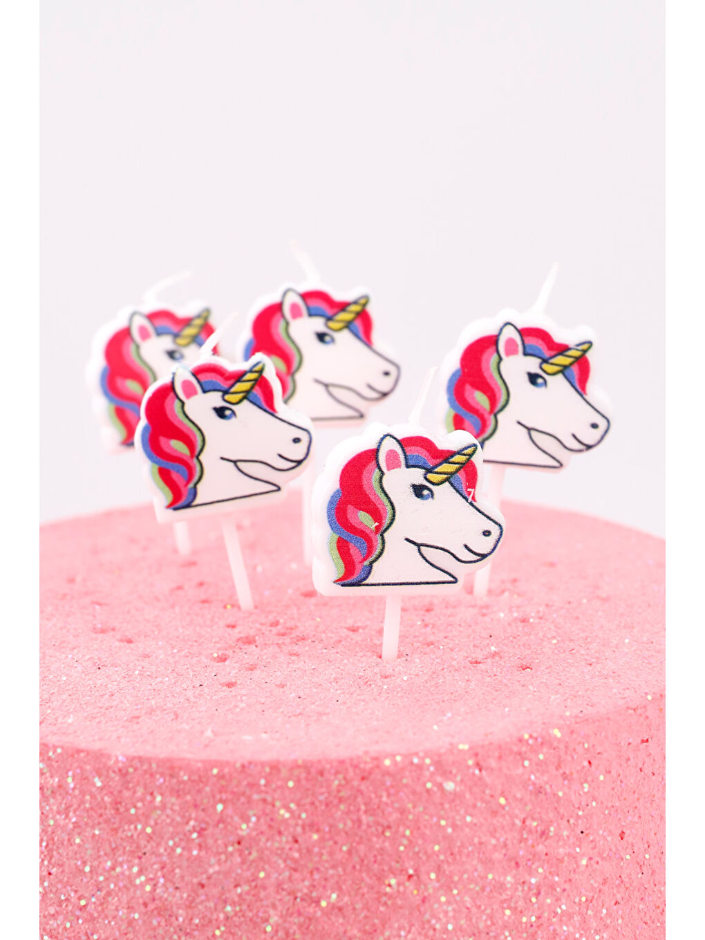 Beyaz Figürlü 5'li Mum-1