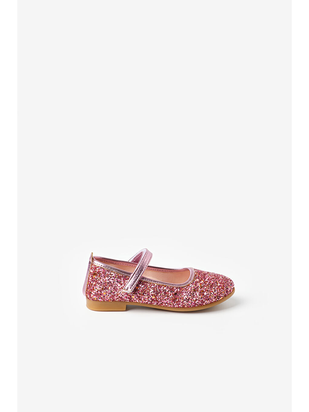 Pembe Simli Cırtlı Kız Çocuk Ayakkabı-1