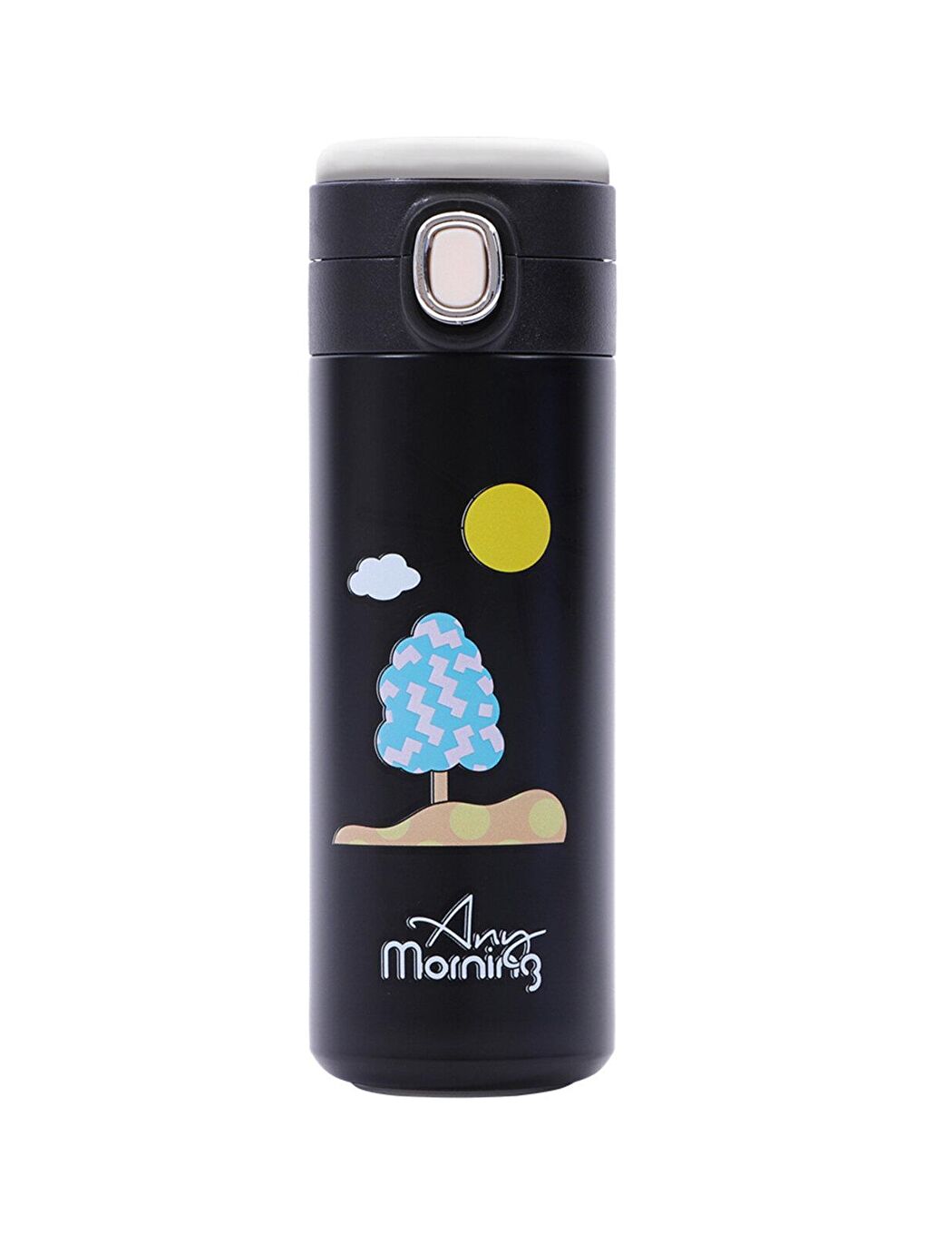 Siyah SK22017 Sıcaklık Göstergeli Termos 420 ml-4