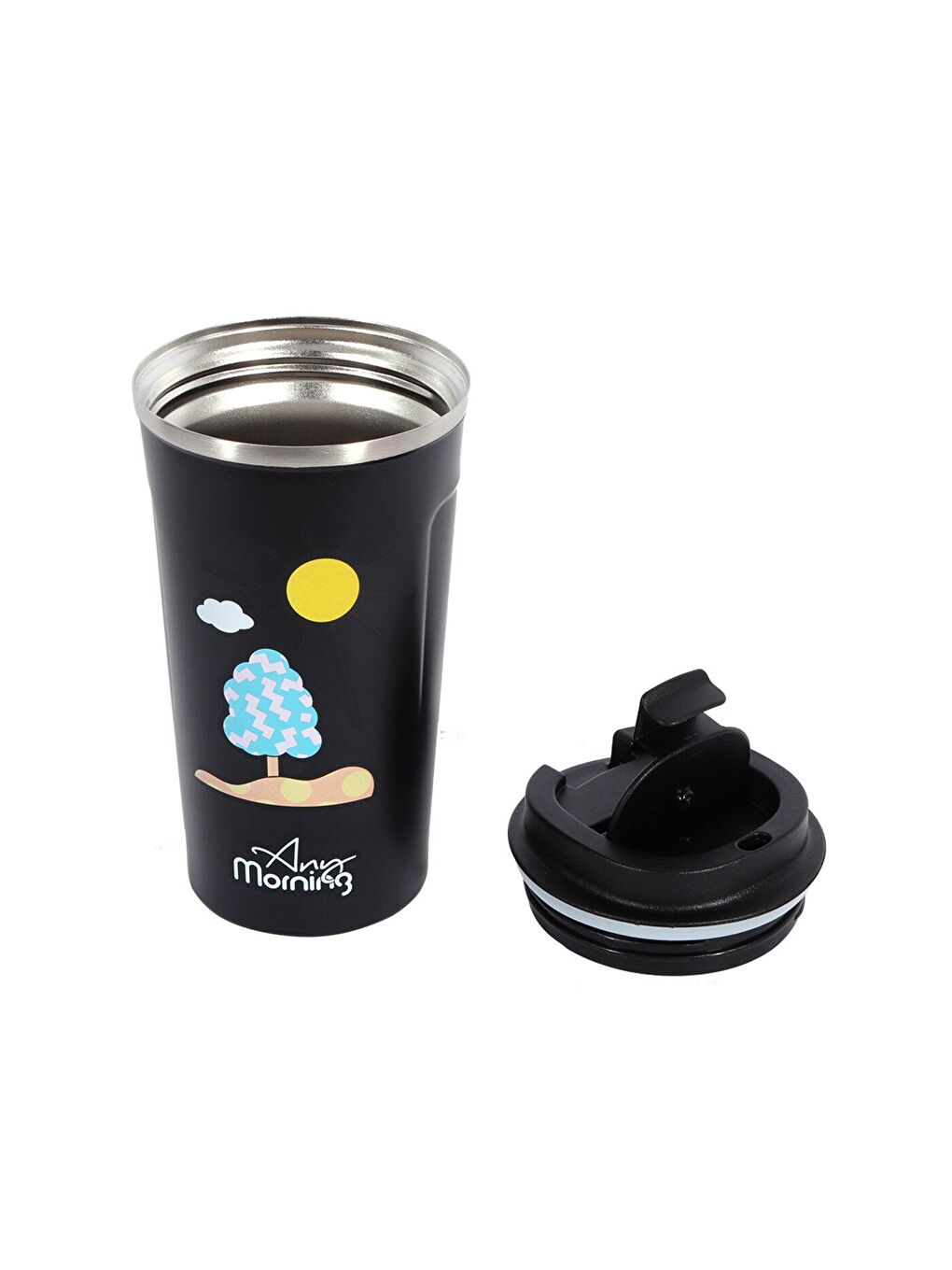 Any Morning Siyah SK22016 Termos Mug 510 ml - 3