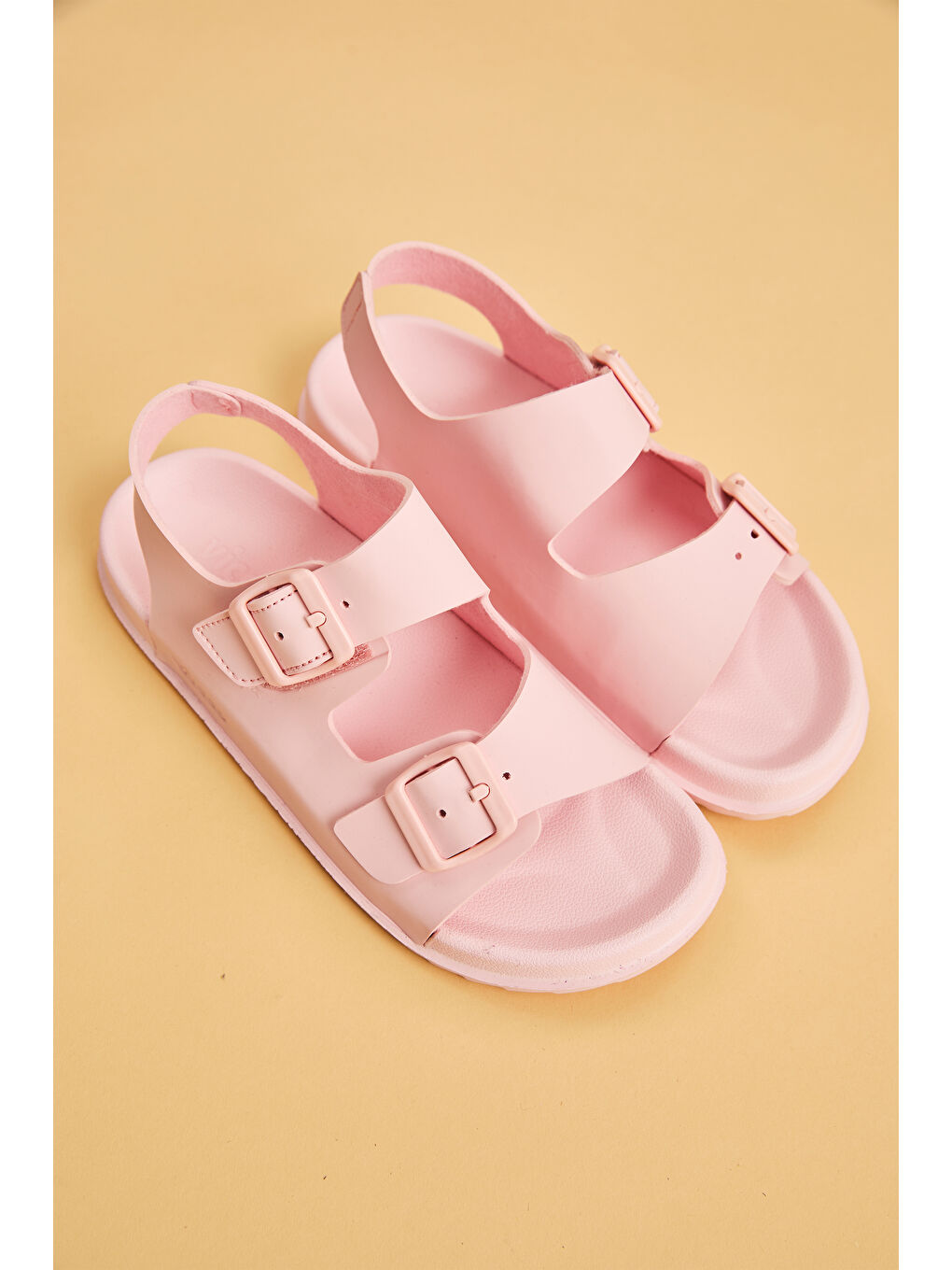 Pembe Miyu Hafif Kız Bebek Pudra Sandalet-7