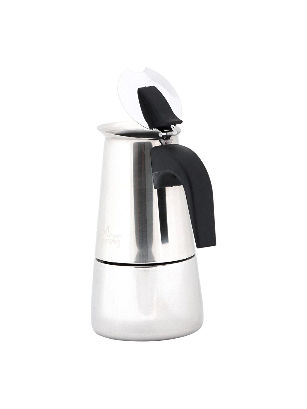 Any Morning Gümüş Paslanmaz Çelik Moka Pot Kahve Makinesi 300 ml FE001-6 - 4