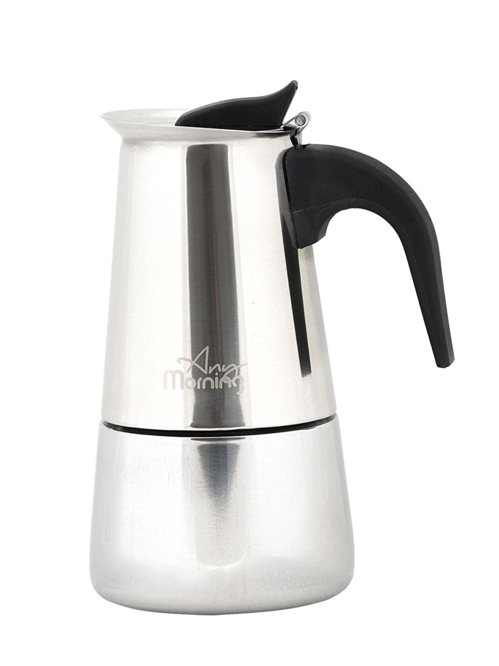 Any Morning Gümüş Paslanmaz Çelik Moka Pot Kahve Makinesi 300 ml FE001-6