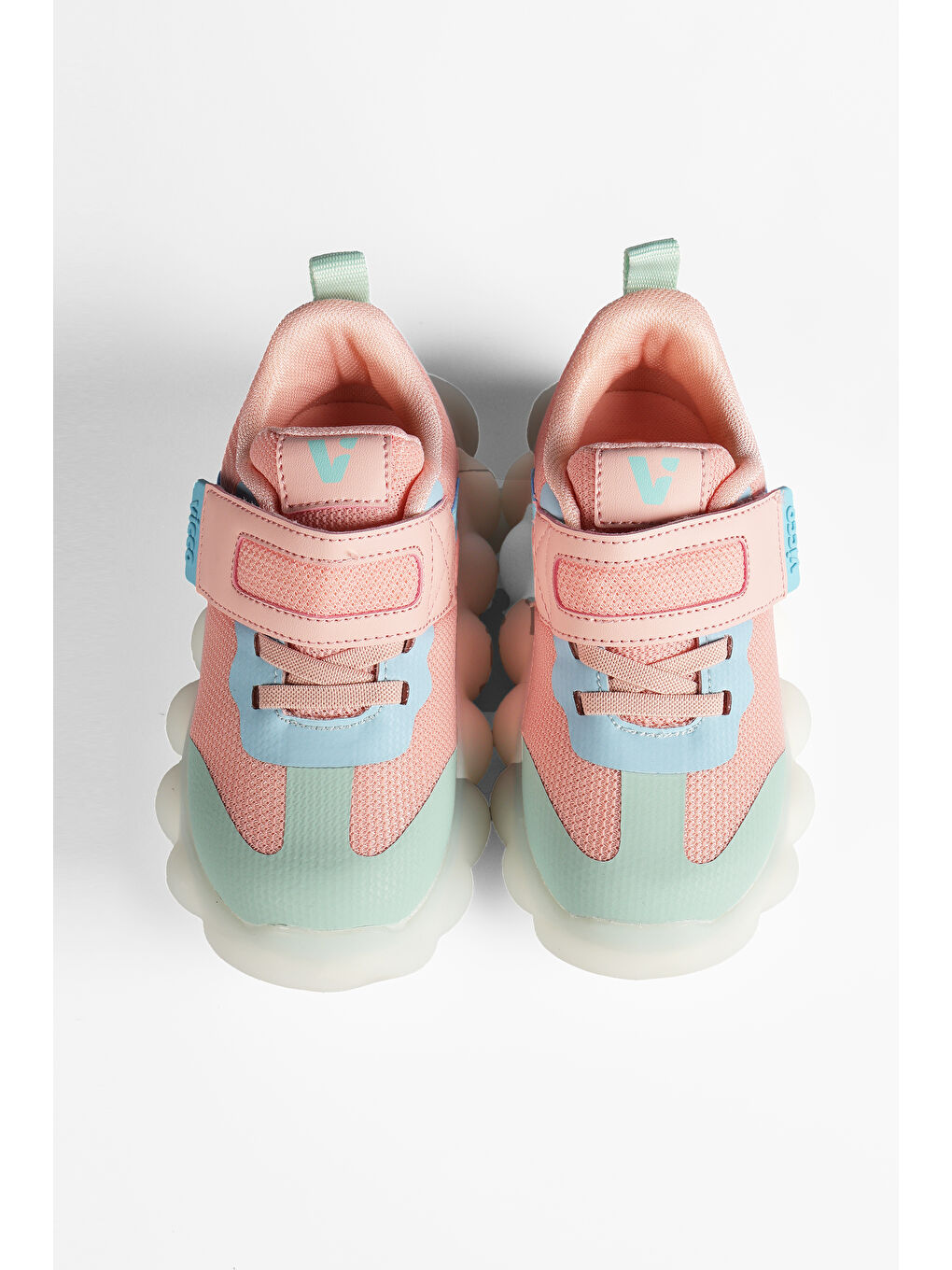 Pembe Bread Işıklı Kız Okul Öncesi Pudra Spor Ayakkabı-4
