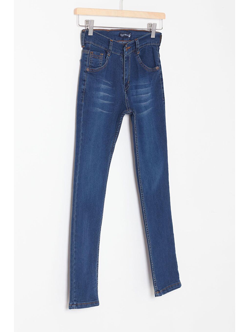 Lacivert Erkek Çocuk Yıpratmalı Jean Pantolon 12-17 Yaş 13783-1