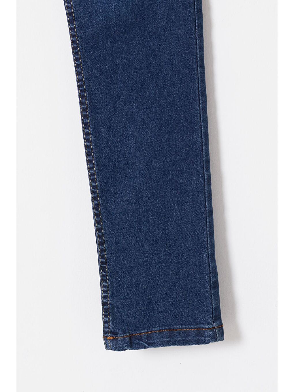 Lacivert Erkek Çocuk Yıpratmalı Jean Pantolon 12-17 Yaş 13783-3