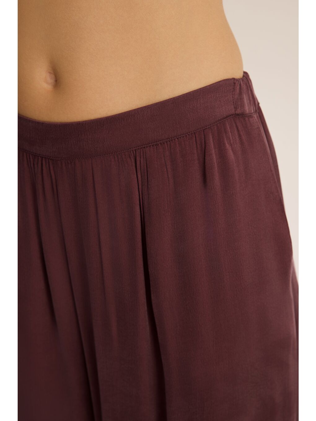 Aria Bordo Şalvar Pantolon-6