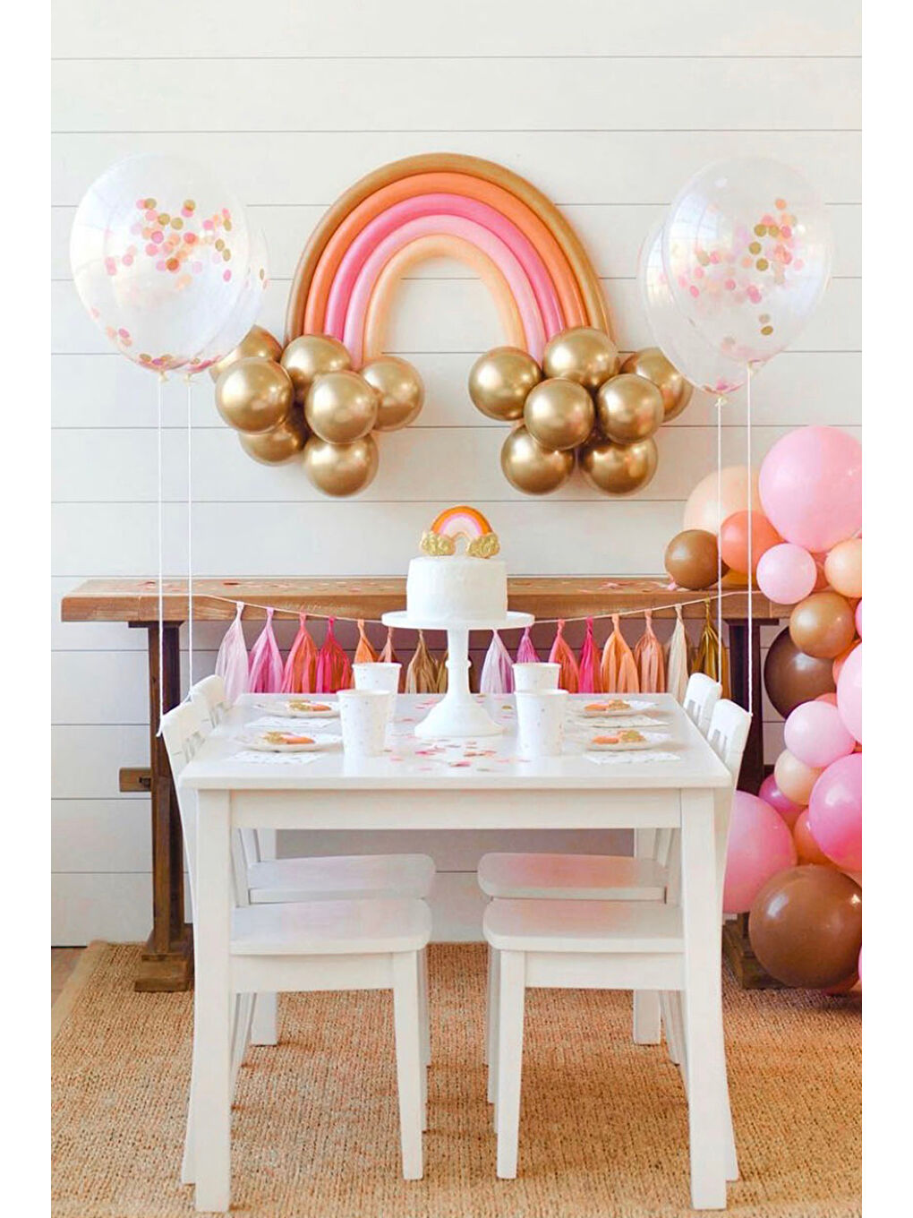 Karışık Çok Renkli 12'li Karnaval Püsküllü Parti Süsü-1