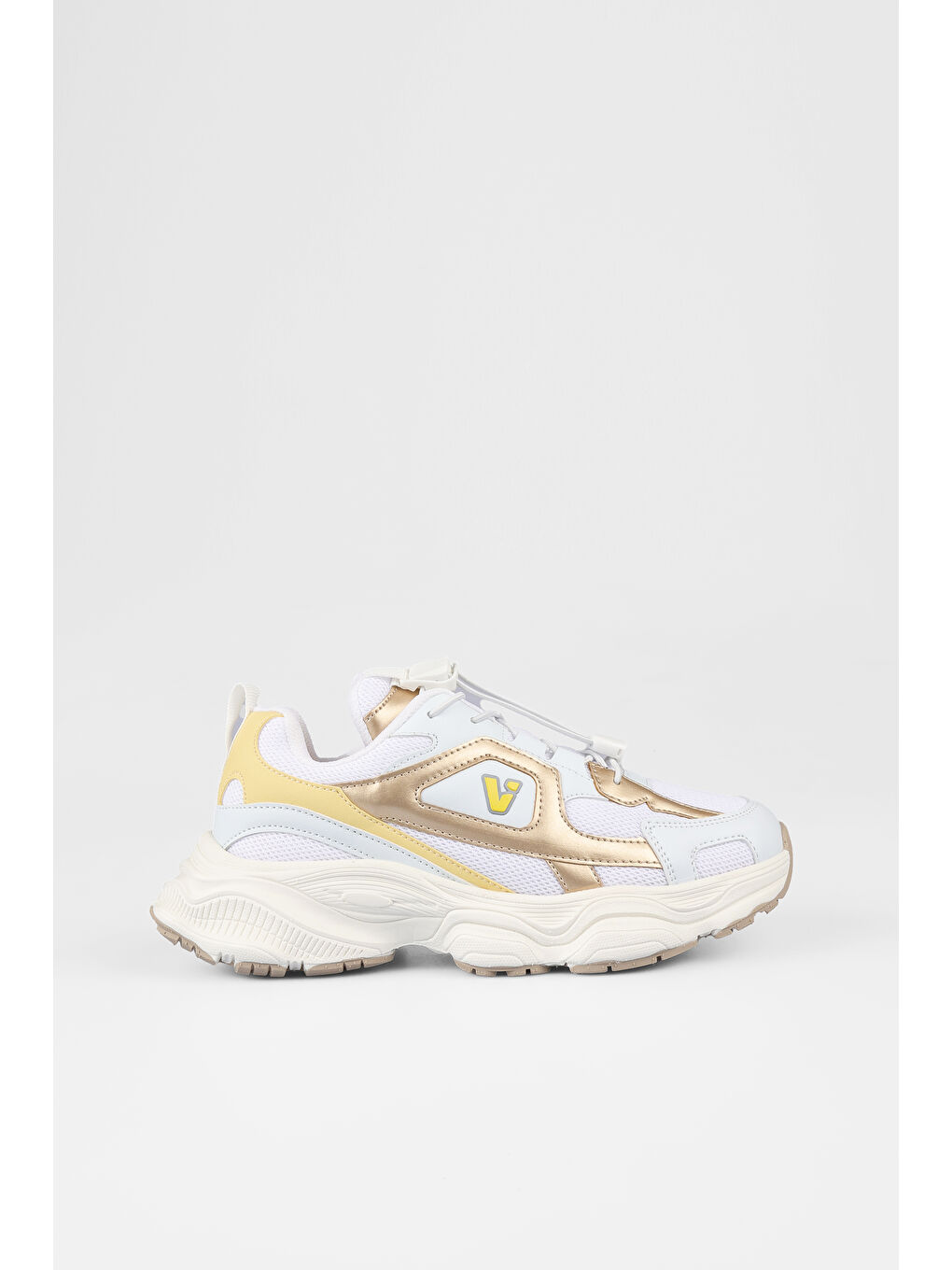 Coffee Basic Kız Çocuk Beyaz/Altın Spor Ayakkabı-2