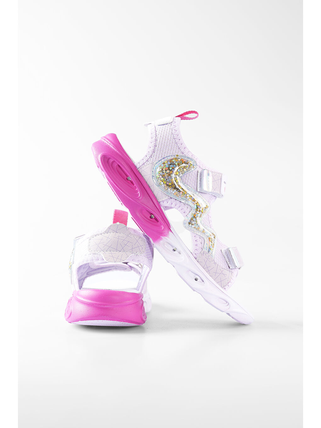 Legendy Işıklı Kız Çocuk Lila Sandalet-1