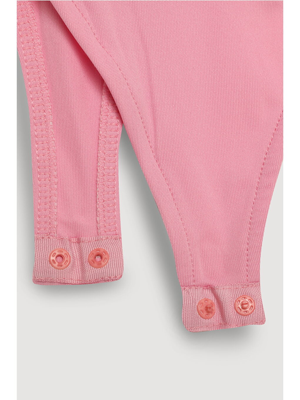 İnce Askılı Çıtçıtlı Bodysuit Pembe-1