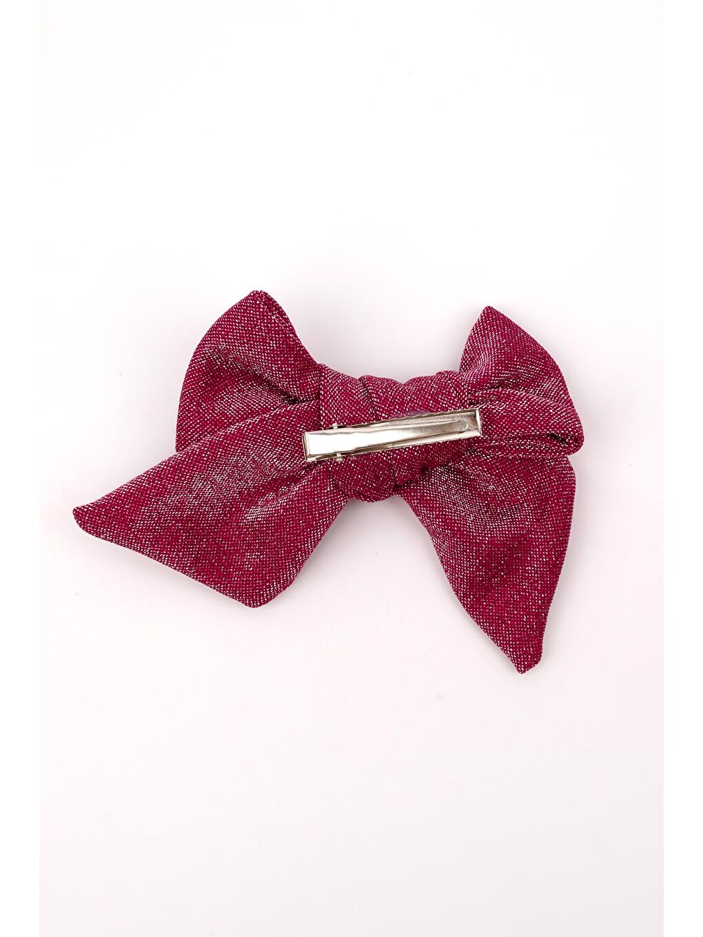 Fuşya Simli Fiyonk Kız Çocuk Klips Toka-1