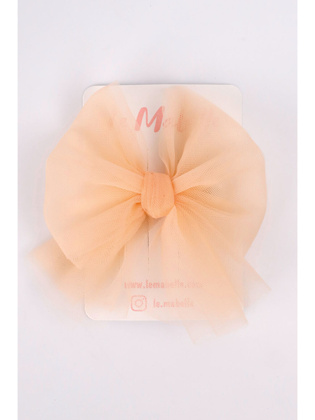 Pembe Somon Tül Fiyonk Kız Çocuk Klips Toka-1